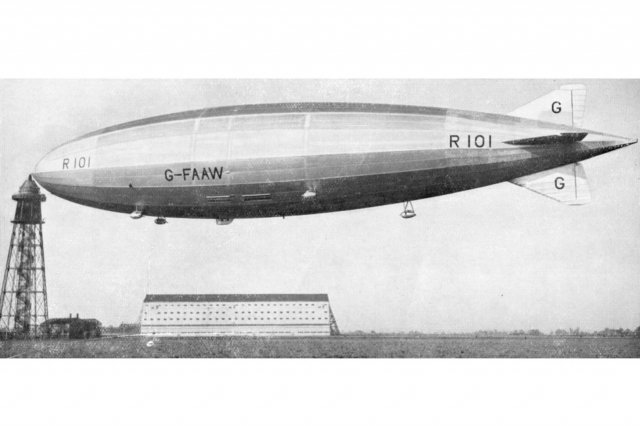 1929 - ���������� ������� ��������� R-101 �� ���������� �����